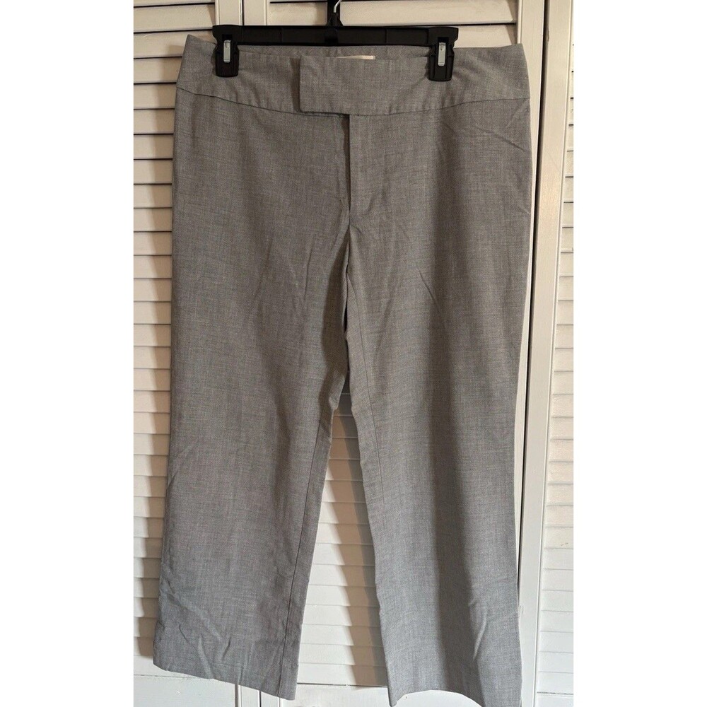 VTG  2000’s  Women’s Old Navy Sz 10 Career Dress Capri Light Gray Stretch Pants